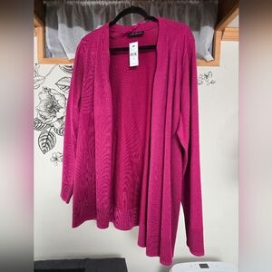 LANE BRYANT Cardigan size 18/20 in Berry/Wine